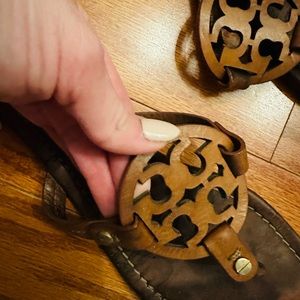 Tory Burch brown leather sandals